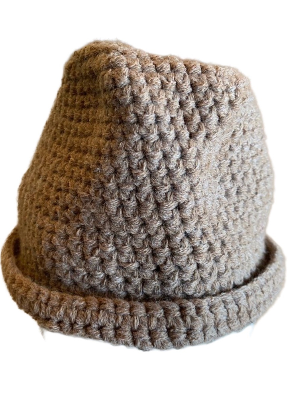 Mud Pie Knit Infant Fedora Hat Light Brown Taupe Boho Boutique Soft NWOT
